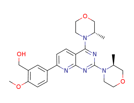(5-(2,4-bis((S)-3-methylmorpholino)pyrido[2,3-d]pyrimidin-7-yl)-2-methoxyphenyl)methanol