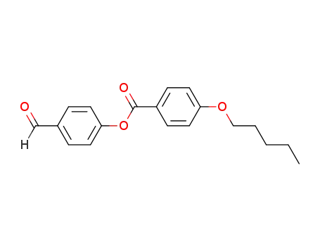 Molecular Structure of 56800-30-7 (Benzoic acid, 4-(pentyloxy)-, 4-formylphenyl ester)