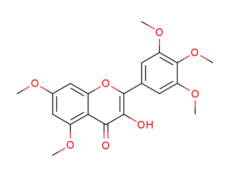 Molecular Structure of 190323-49-0 (3-hydroxy-5,7-dimethoxy-2–(3,4,5-trimethoxyphenyl)-4H-chromen-4-one)