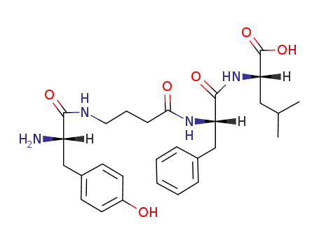 Molecular Structure of 80977-37-3 (L-Leucine,
N-[N-[4-[[2-amino-3-(4-hydroxyphenyl)-1-oxopropyl]amino]-1-oxobutyl]-L
-phenylalanyl]-, (S)-)
