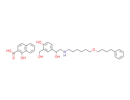 Molecular Structure of 94749-08-3 (Salmeterol xinafoate)