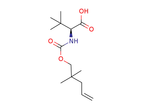 Molecular Structure of 923591-19-9 (L-Valine, N-[[(2,2-dimethyl-4-penten-1-yl)oxy]carbonyl]-3-methyl-)