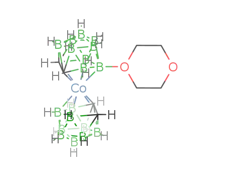 Molecular Structure of 188478-29-7 (8-dioxane-3-cobalt-bis(1,2-dicarbollide))
