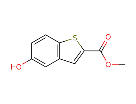 Molecular Structure of 82788-15-6 (6-HYDROXY-BENZO[B]THIOPHENE-2-CARBOXYLIC ACID METHYL ESTER)