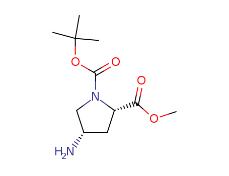 1,2-Pyrrolidinedicarboxylic acid, 4-amino-, 1-(1,1-dimethylethyl) 2-methyl ester, (2S,4S)-