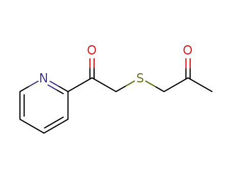 Molecular Structure of 1440682-72-3 (1-(2-oxo-2-(pyridin-2-yl)ethylthio)propan-2-one)