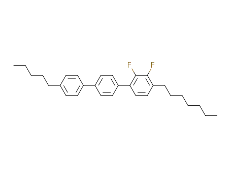 Molecular Structure of 121218-90-4 (2,3-DIFLUORO-4-HEPTYL-4''-PENTYLTERPHENYL)