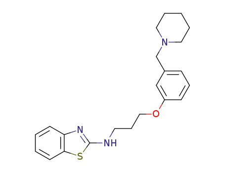 Molecular Structure of 104076-38-2 (N-[3-[3-(1-PIPERIDINYLMETHYL)PHENOXY]PROPYL]-2-BENZOTHIAZOLAMINE DIMALEATE)