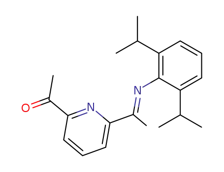 Molecular Structure of 395656-33-4 (Ethanone,
1-[6-[(1E)-1-[[2,6-bis(1-methylethyl)phenyl]imino]ethyl]-2-pyridinyl]-)