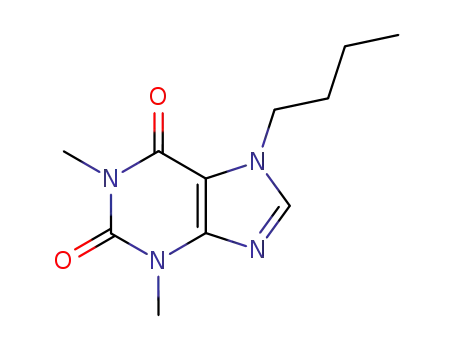 Molecular Structure of 1021-65-4 (7-butyl-1,3-dimethyl-3,7-dihydro-1H-purine-2,6-dione)