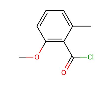 Molecular Structure of 50463-84-8 (Benzoyl chloride, 2-methoxy-6-methyl- (9CI))