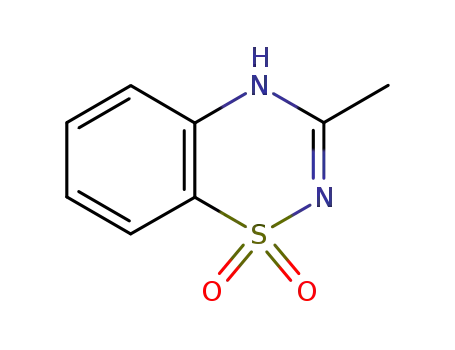 Molecular Structure of 360-81-6 (3-Methyl-4H-1,2,4-benzothiadiazine 1,1-dioxide)