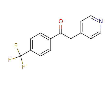 Molecular Structure of 125996-71-6 (2-PYRIDIN-4-YL-1-(4-TRIFLUOROMETHYL-PHENYL)-ETHANONE)