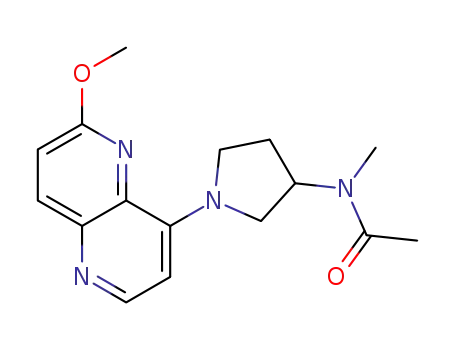 Acetamide,
N-[1-(6-methoxy-1,5-naphthyridin-4-yl)-3-pyrrolidinyl]-N-methyl-