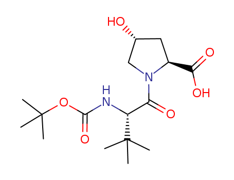 (2S,4R)-1-((S)-2-((tert-butoxycarbonyl)amino)-3,3-dimethylbutanoyl)-4-hydroxypyrrolidine-2-carboxylicacid