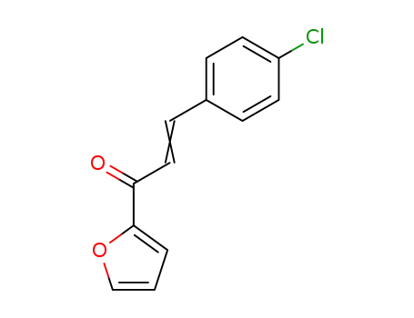 Molecular Structure of 14385-64-9 (3-(4-CHLOROPHENYL)-1-(2-FURYL)PROP-2-EN-1-ONE)