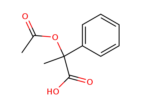 Molecular Structure of 10487-92-0 ([R,(-)]-α-(Acetyloxy)hydratropic acid)