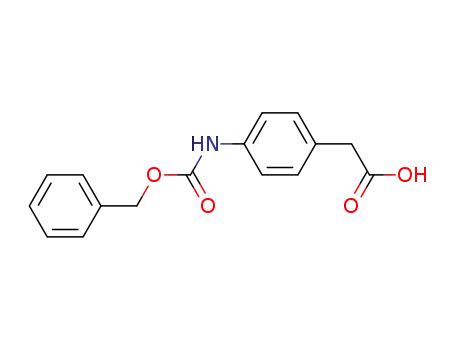 Molecular Structure of 17859-70-0 ((4-benzyloxycarbonylaminophenyl)-acetic acid)