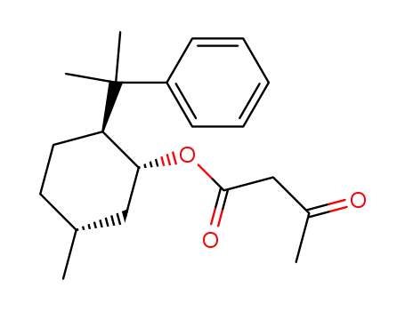 Molecular Structure of 90358-31-9 ((+)-(1R,2S,5R)-8-phenylmenthyl 3-oxobutanoate)