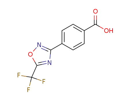 Molecular Structure of 340736-76-7 (4-(5-(Trifluoromethyl)-1,2,4-oxadiazol-3-yl)benzoicacid)
