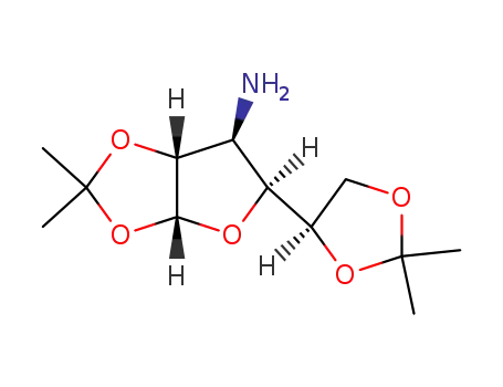 Molecular Structure of 24384-84-7 (3-AMINO-3-DEOXY-1,2:5,6-DI-O-ISOPROPYLIDENE-ALPHA-D-GLUCOFURANOSE)