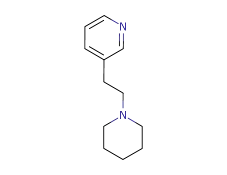 Molecular Structure of 13450-66-3 (Piperidine, 1-(2-(3-pyridyl)ethyl)-)