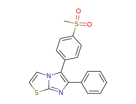 180696-12-2,Imidazo[2,1-b]thiazole,5-[4-(methylsulfonyl)- phenyl]-6-phenyl- ,