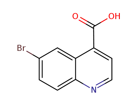 Molecular Structure of 160233-76-1 (6-Bromoquinoline-4-carboxylic acid)