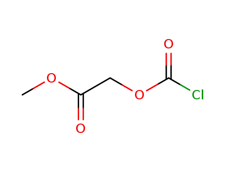 Molecular Structure of 96204-72-7 (Acetic acid, [(chlorocarbonyl)oxy]-, methyl ester)