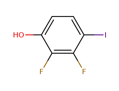 Molecular Structure of 144292-40-0 (2,3-Difluoro-4-iodophenol)