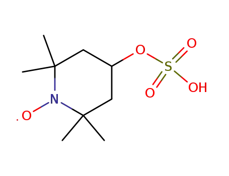 Molecular Structure of 64486-65-3 (1-Piperidinyloxy,2,2,6,6-tetramethyl-4-(sulfooxy)-)