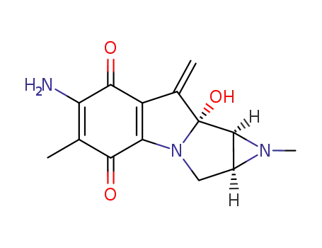 Molecular Structure of 74148-47-3 (7-amino-10-decarbamoyloxy-9-dehydro-7-demethoxymitomycin B)
