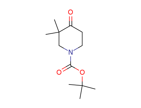 324769-06-4,1-(TERT-BUTOXYCARBONYL)-3,3-DIMETHYL-4-OXOPIPERIDINE,1-(tert-Butoxycarbonyl)-3,3-dimethyl-4-oxopiperidine;1-tert-Butoxycarbonyl-3,3-dimethyl-4-piperidone;1-tert-Butyloxycarbonyl-3,3-dimethyl-4-piperidone;3,3-Dimethyl-4-oxopiperidine-1-carboxylic acid tert-butyl ester;tert-Butyl3,3-dimethyl-4-oxopiperidine-1-carboxylate;