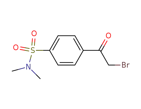 Molecular Structure of 89102-54-5 (4-(BROMOACETYL)-N,N-DIMETHYLBENZENESULFONAMIDE)