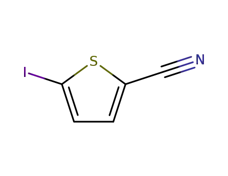 Molecular Structure of 18945-81-8 (5-Iodo-2-thiophenecarbonitrile)