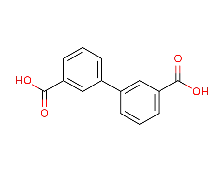 Molecular Structure of 612-87-3 (m,m'-Dicarboxybiphenyl)