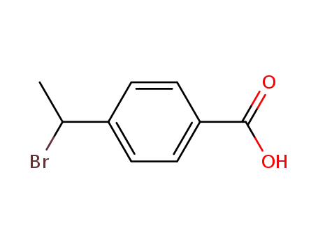 Molecular Structure of 113023-73-7 (4-(1-BROMOETHYL)BENZOIC ACID)