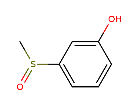 Molecular Structure of 15105-62-1 (Phenol, 3-(methylsulfinyl)-)