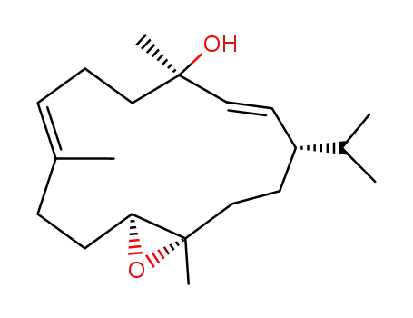 Molecular Structure of 68042-99-9 (Epoxysartone A)