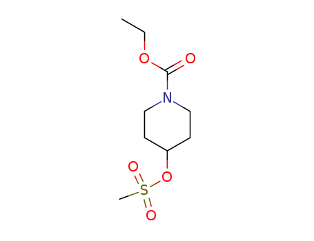 Molecular Structure of 199118-03-1 (1-Piperidinecarboxylic acid, 4-[(methylsulfonyl)oxy]-, ethyl ester)