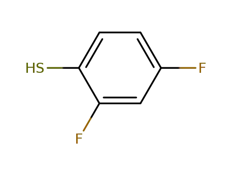 Molecular Structure of 1996-44-7 (2,4-Difluorobenzenethiol)