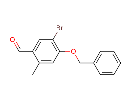 898538-71-1,4-(benzyloxy)-5-bromo-2-methylbenzaldehyde,4-(benzyloxy)-5-bromo-2-methylbenzaldehyde