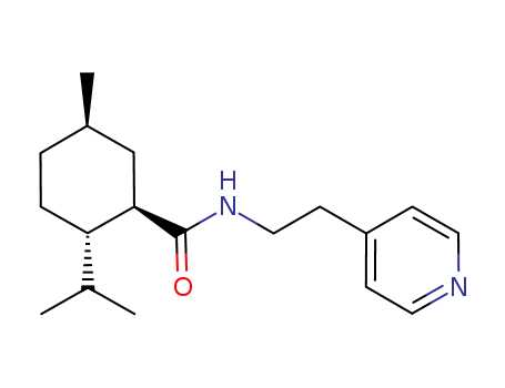 Cyclohexanecarboxamide,  5-methyl-2-(1-methylethyl)-N-[2-(4-pyridinyl)ethyl]-, (1R,2S,5R)-