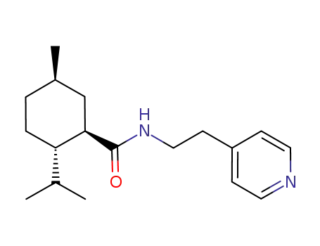 Molecular Structure of 926913-56-6 (Cyclohexanecarboxamide,
5-methyl-2-(1-methylethyl)-N-[2-(4-pyridinyl)ethyl]-, (1R,2S,5R)-)