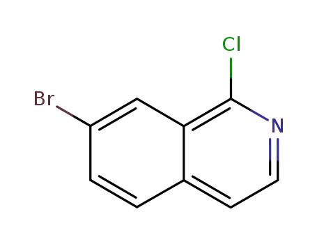 Molecular Structure of 215453-51-3 (7-Bromo-1-chloroisoquinoline)