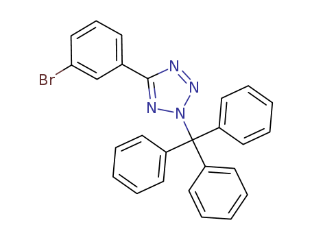 Molecular Structure of 143722-26-3 (2H-Tetrazole, 5-(3-bromophenyl)-2-(triphenylmethyl)-)