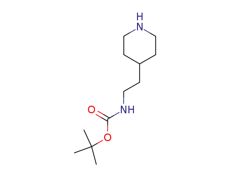 Molecular Structure of 165528-81-4 ((2-PIPERIDIN-4-YL-ETHYL)-CARBAMIC ACID TERT-BUTYL ESTER)