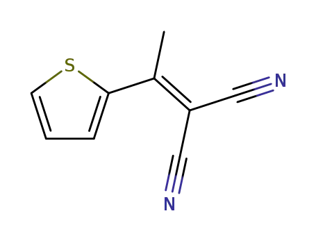 Molecular Structure of 10432-44-7 (2-[1-(2-THIENYL)ETHYLIDENE]MALONONITRILE)