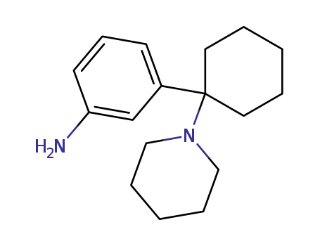 Molecular Structure of 72242-00-3 (3-aminophencyclidine)