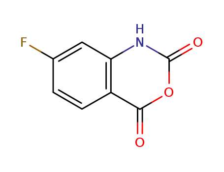Molecular Structure of 321-50-6 (7-FLUORO-1-H-BENZO[D][1,3]OXAZINE-2,4-DIONE)